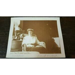 Vintage Sitting Woman Portrait "Meditation" March 8 1908